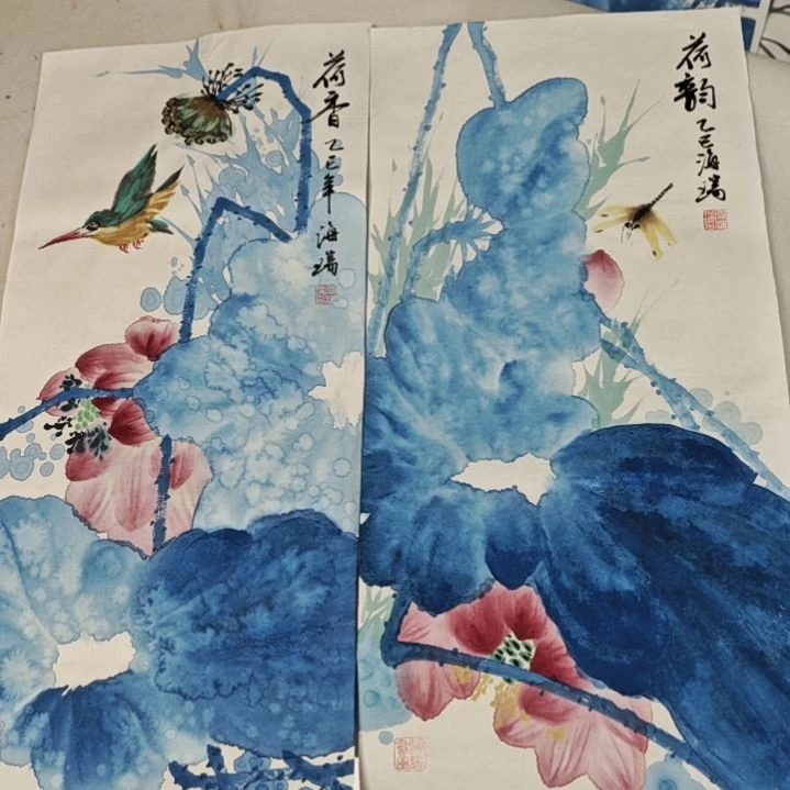 国画贾海瑞老师现场定制
