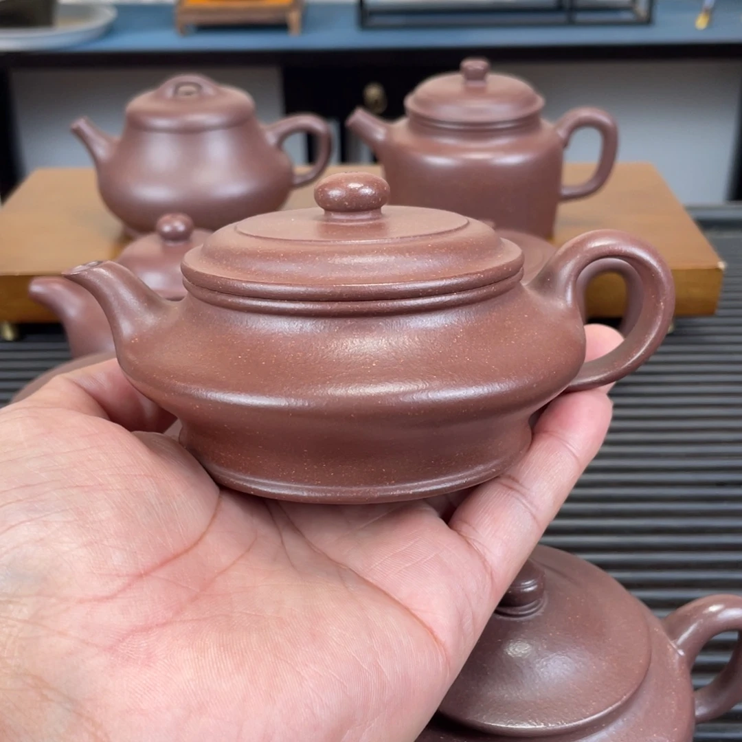 茶壶紫砂底槽青虚扁180cc