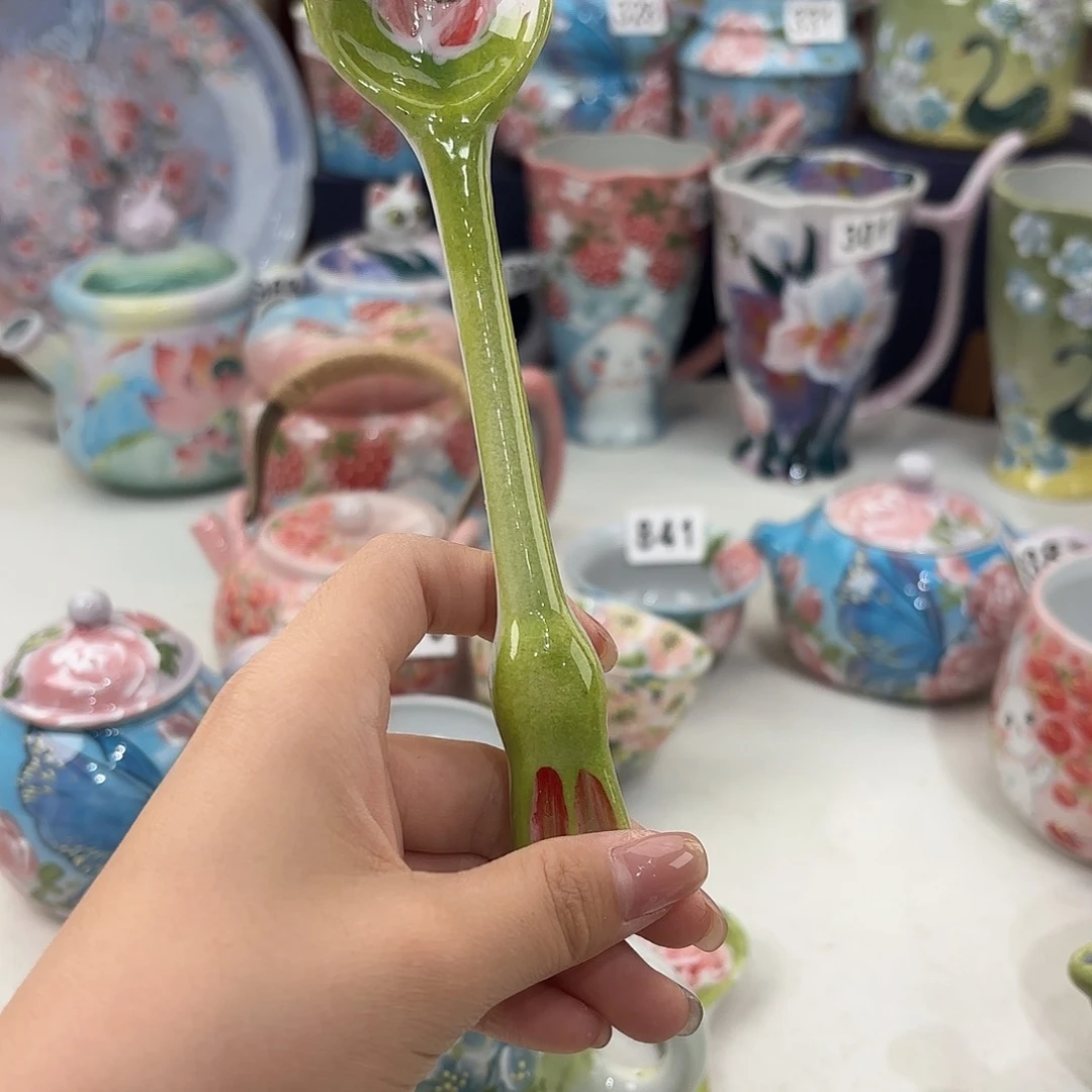 景德镇手绘高温釉下彩陶瓷茶具
