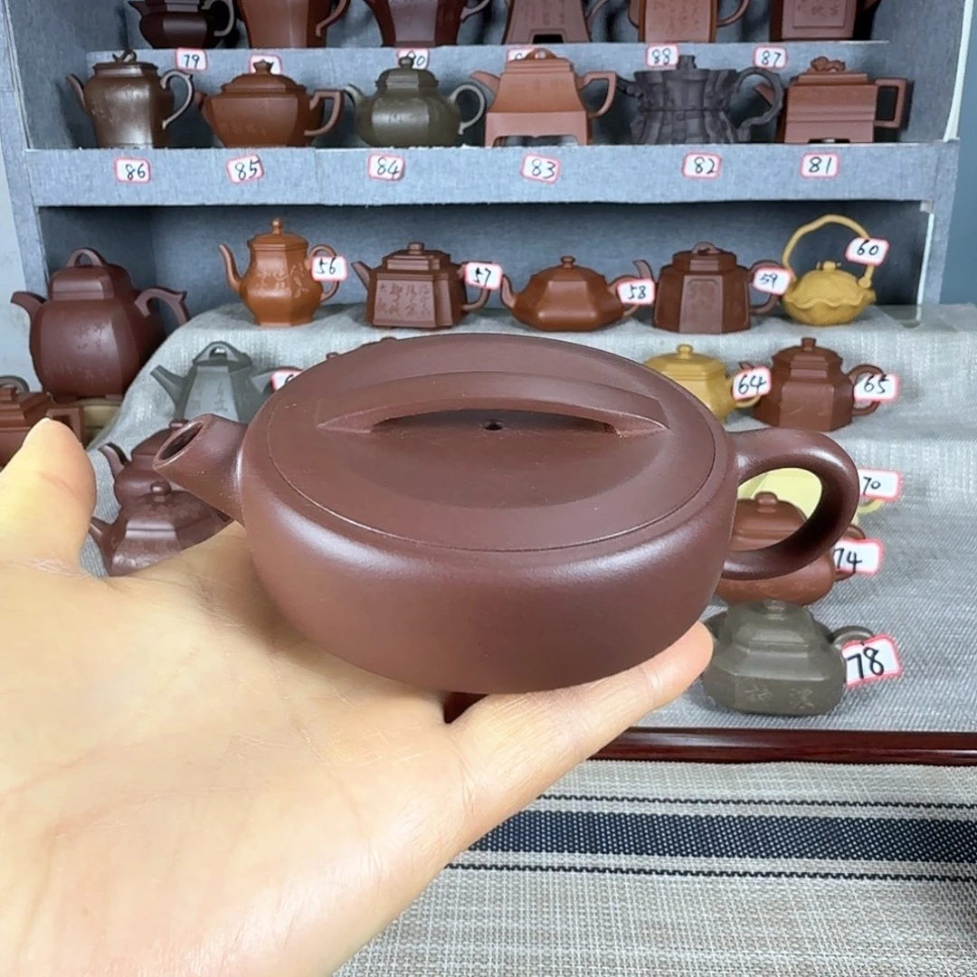 紫泥茶壶半手工制作