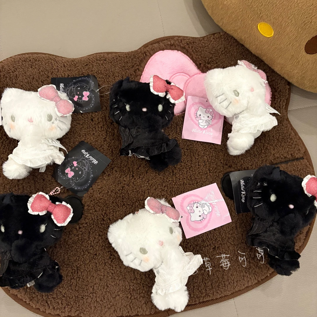恶魔天使hellokitty可爱包包挂件毛绒公仔创意礼物