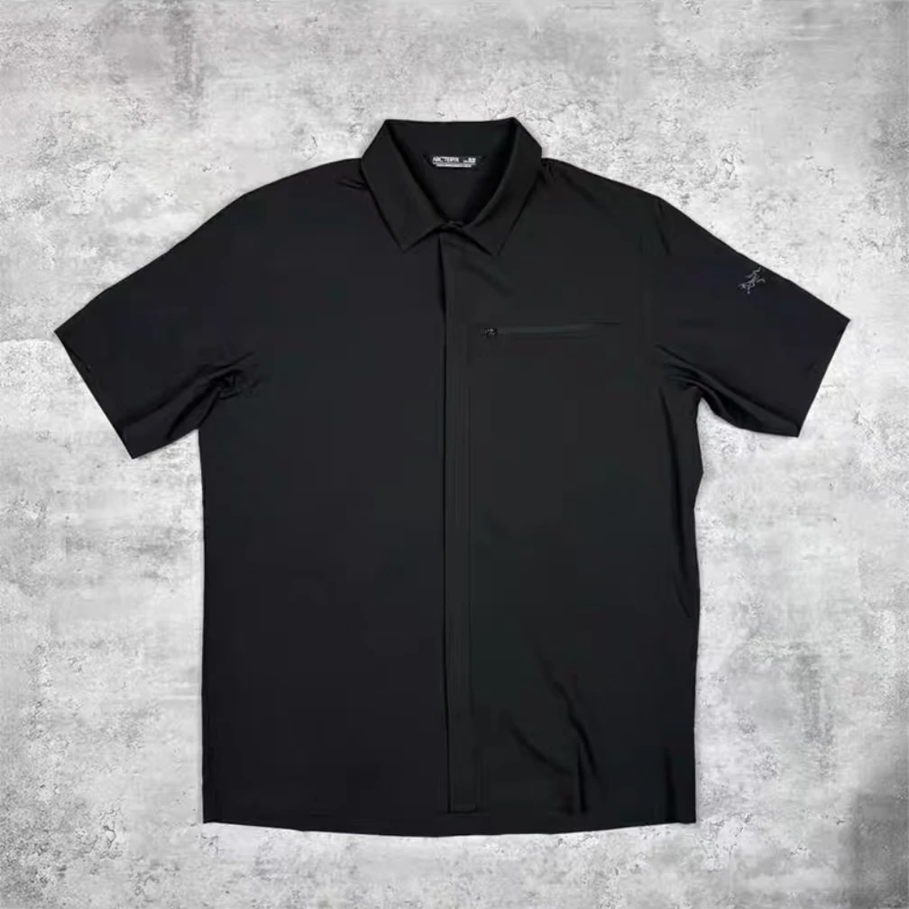 【商茑】男士商务衬衣休闲夏季翻领男款舒适