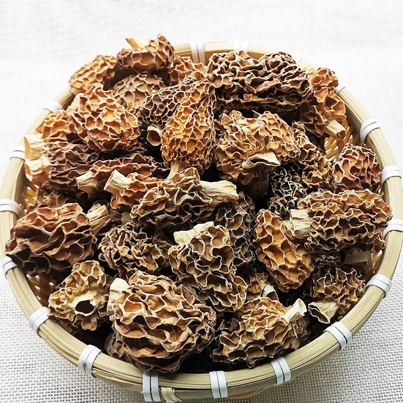 云南“野生草莓羊肚菌”头茬新货阳光晒干