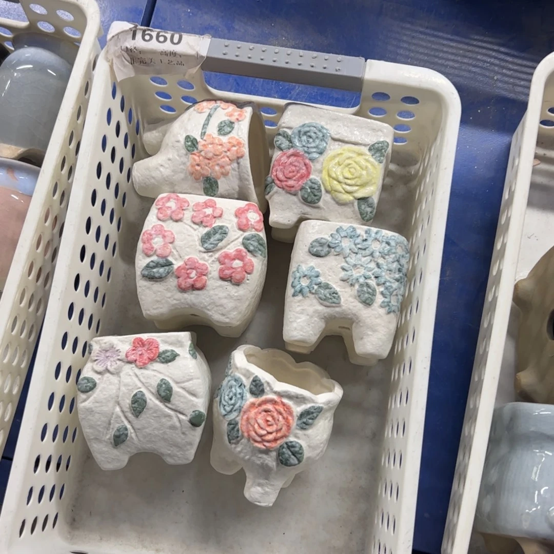 陶瓷多肉花盆陶瓷6个