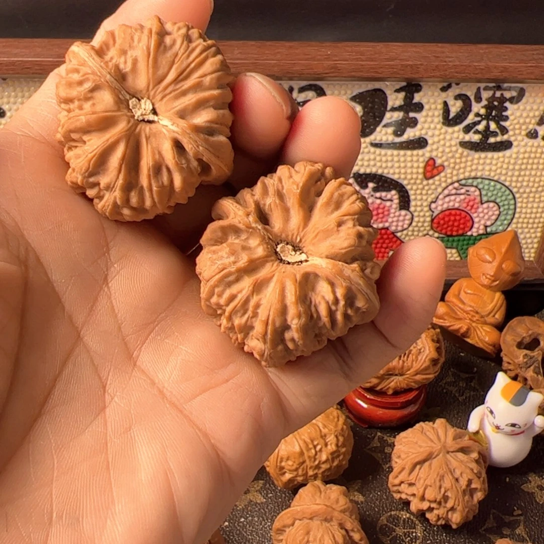 把件文玩核桃平谷凹底40