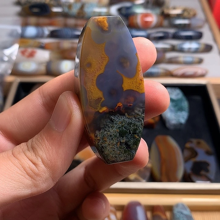 玛瑙/玉髓合金颈饰