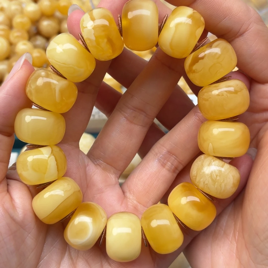 蜜蜡未镶嵌裸石19+蜜蜡手串