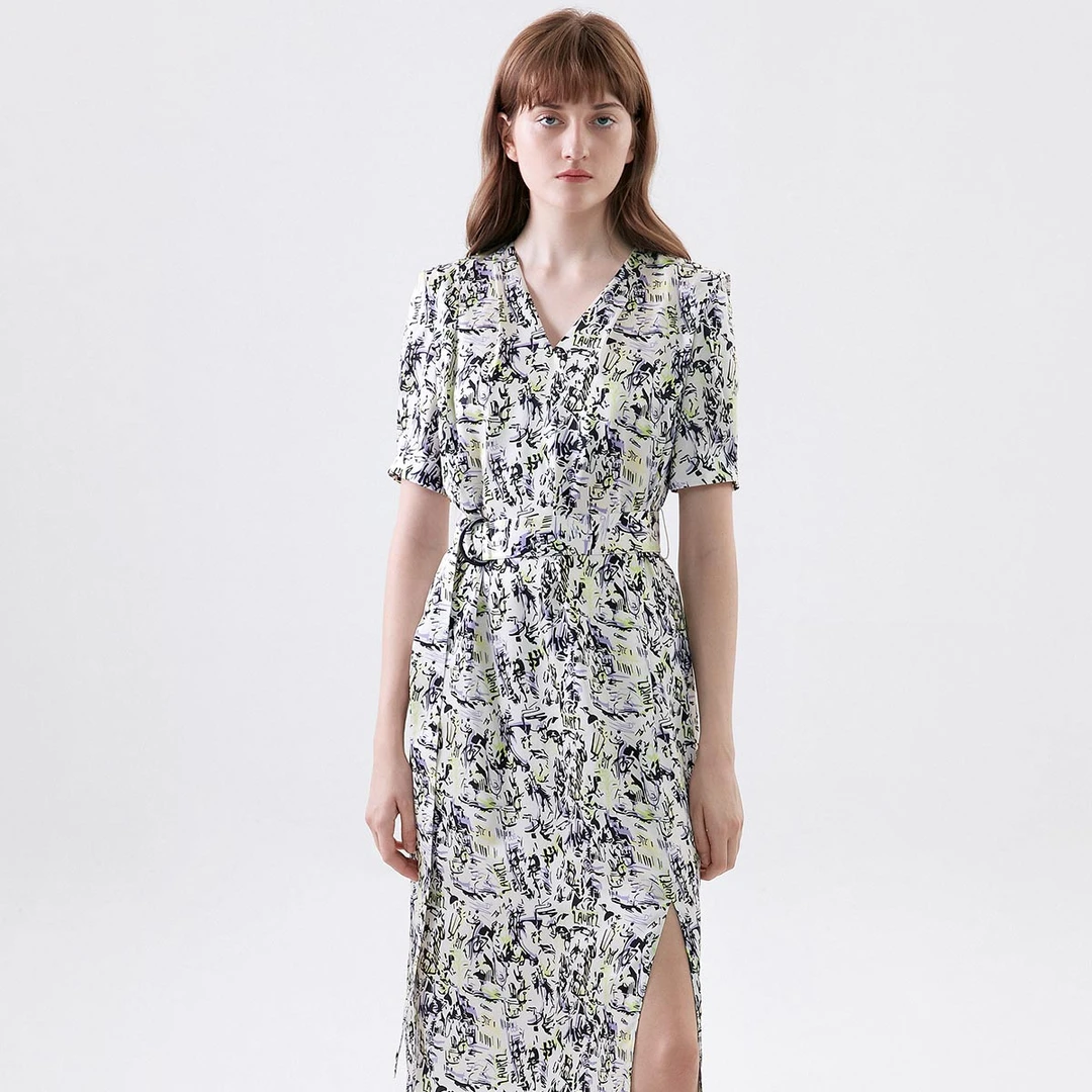 【粉丝专享】Laurel春夏通勤连衣裙女LWD346Y09400