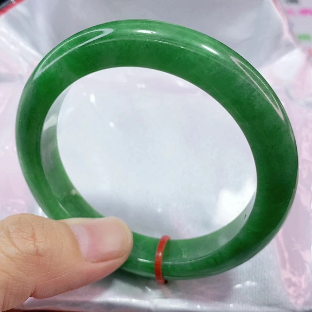 未镶嵌手镯翡翠54.8圈口高货微瑕捡漏
