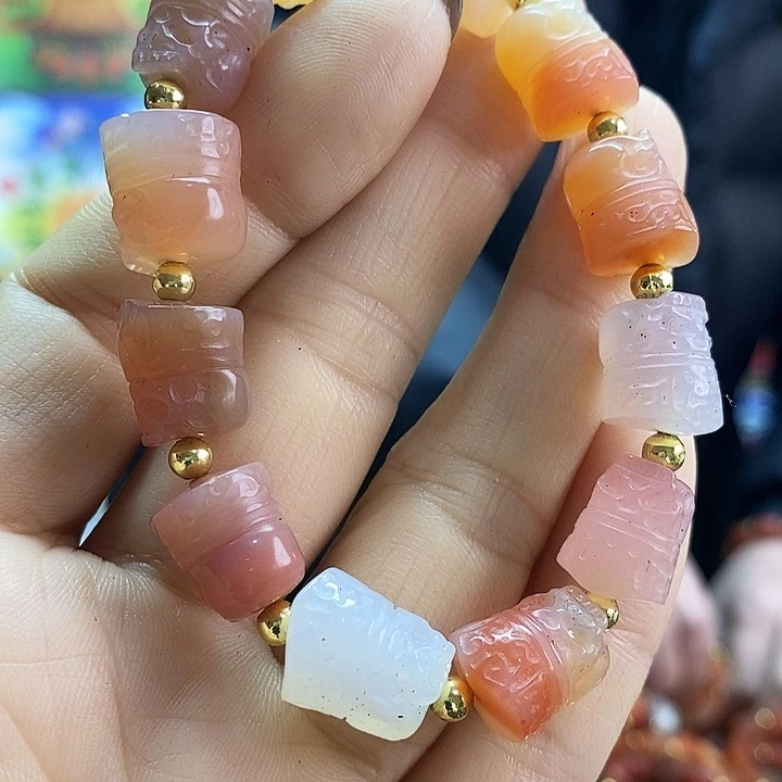 玛瑙/玉髓未镶嵌手链194