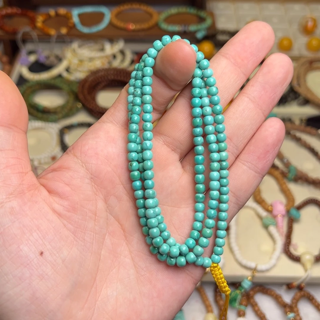 绿松石未镶嵌手串绿松石长串