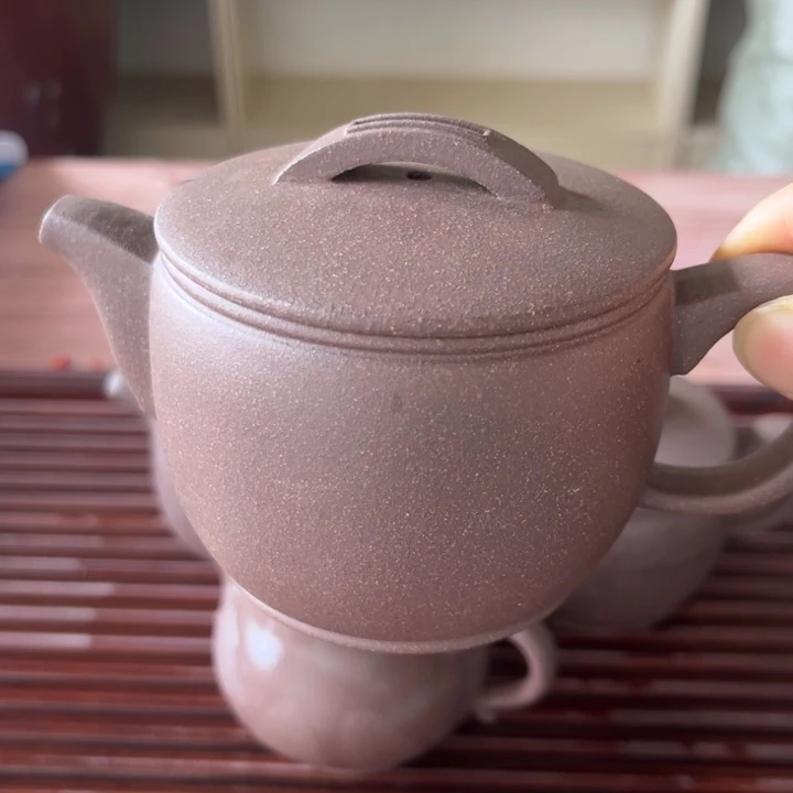 紫砂茶壶大水潭紫泥汗瓦270CC