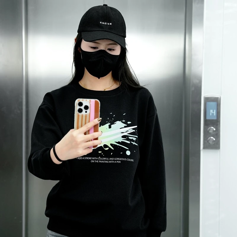 037秋冬季卫衣长袖运动休闲户外宽松套头上衣