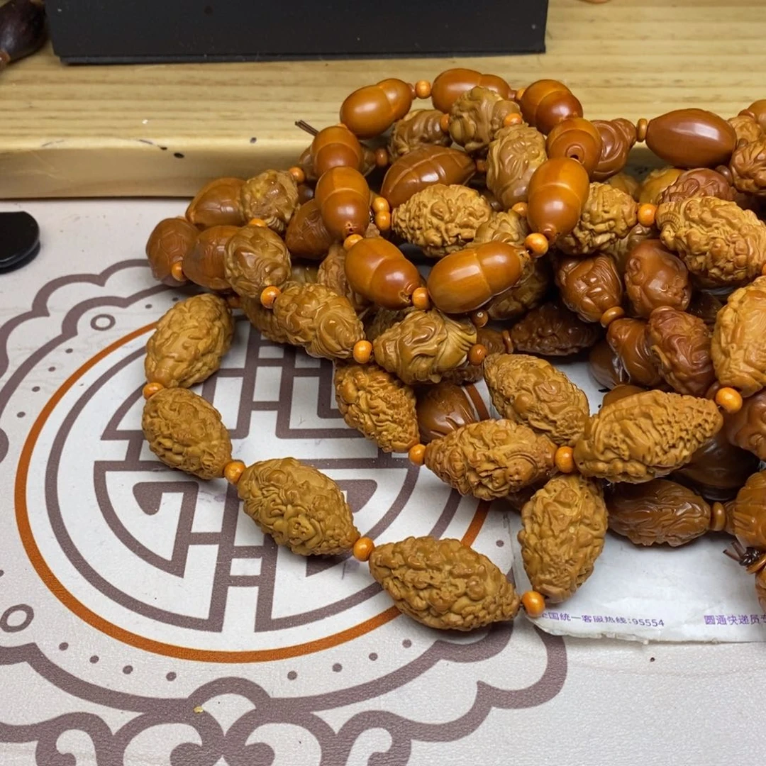 橄榄核手串/手链橄榄核橄榄核雕刻强