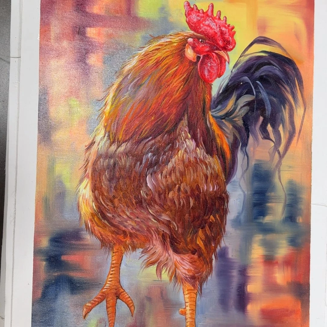 油画加油加油努力加油加油