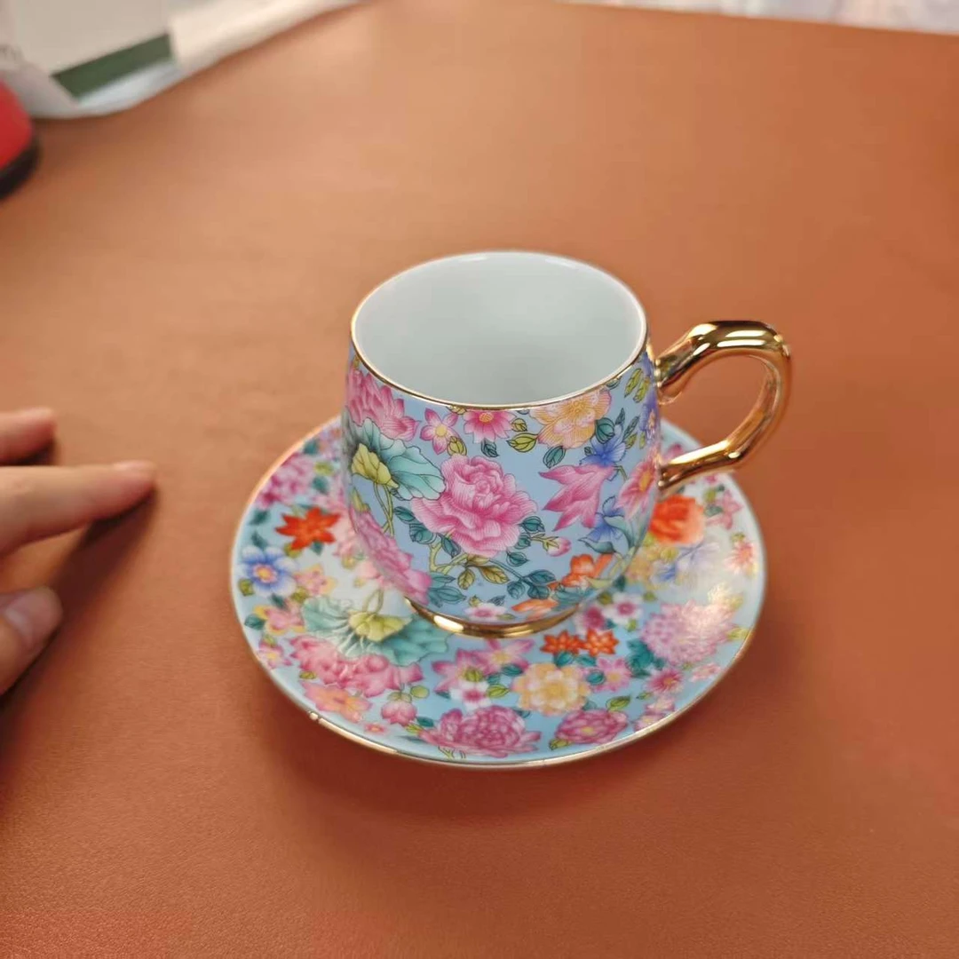 闪购 珐琅彩咖啡杯