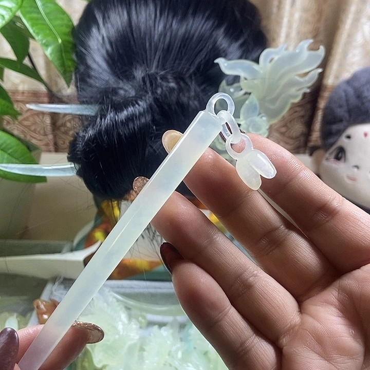 未镶嵌蛇纹石玉发饰
