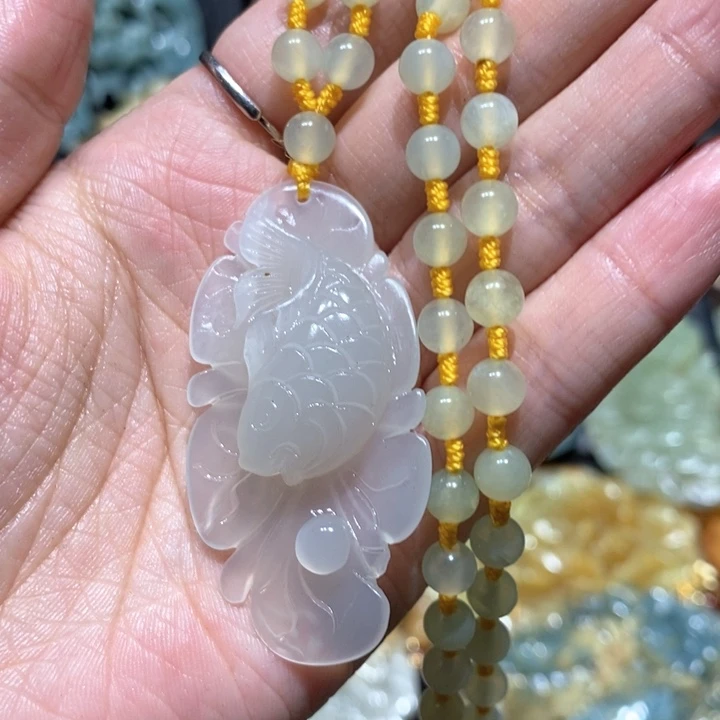 岫玉毛衣链未镶嵌