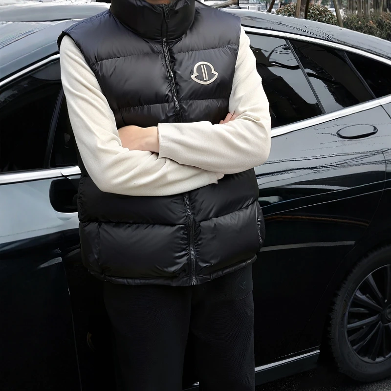 男款潮流高级感羽绒背心马甲轻薄保暖外套青少年2025新款秋冬轻奢