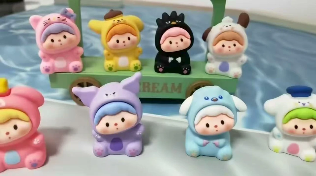 可爱点点萌粒手办盲盒派对