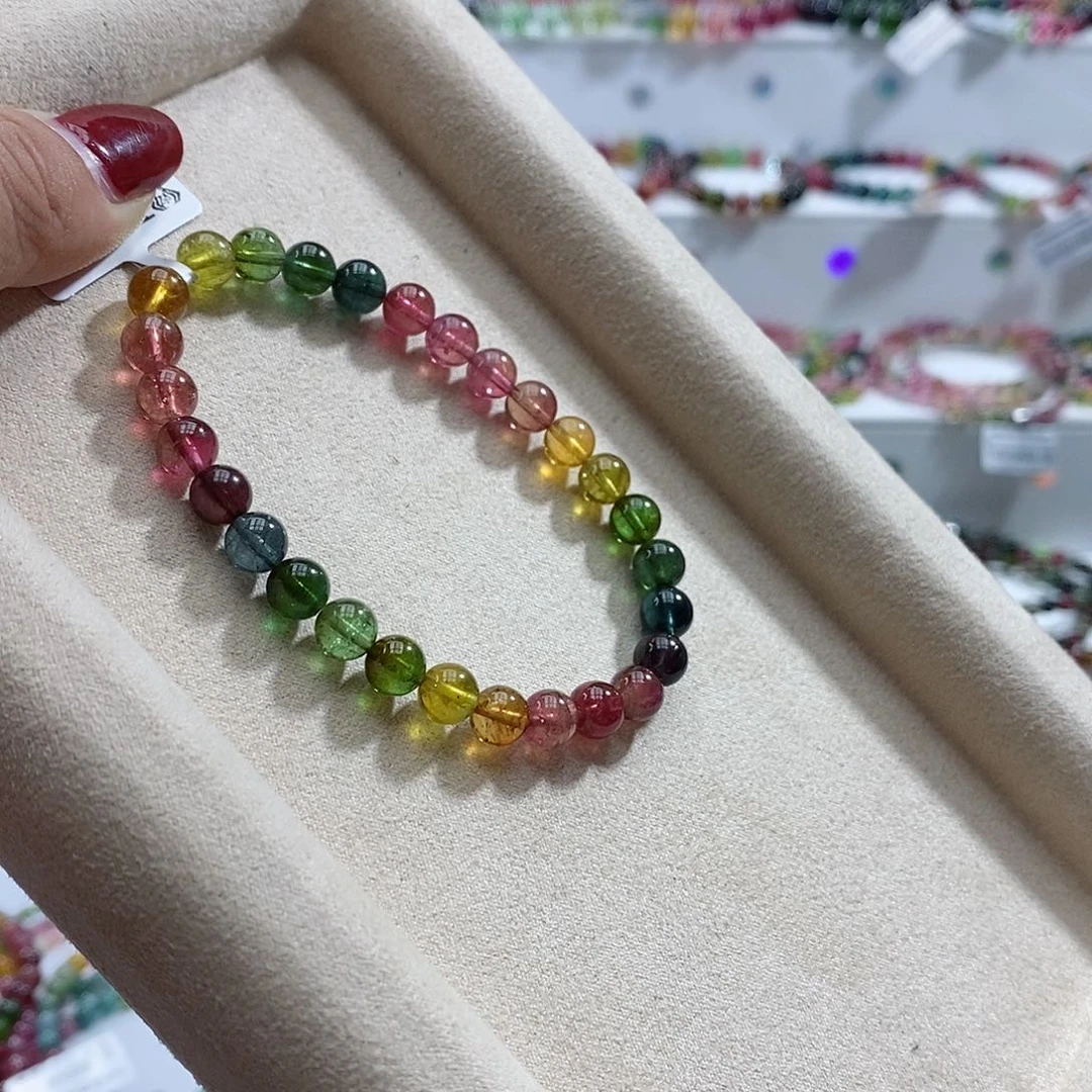 碧玺手链未镶嵌多样性发一条