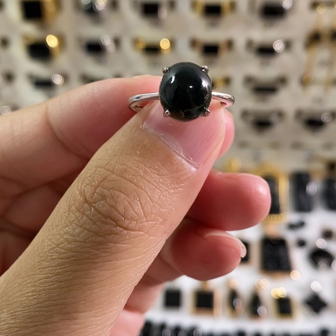翡翠未镶嵌手链墨翠