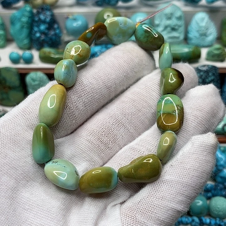 未镶嵌绿松石天然原矿 地大质检