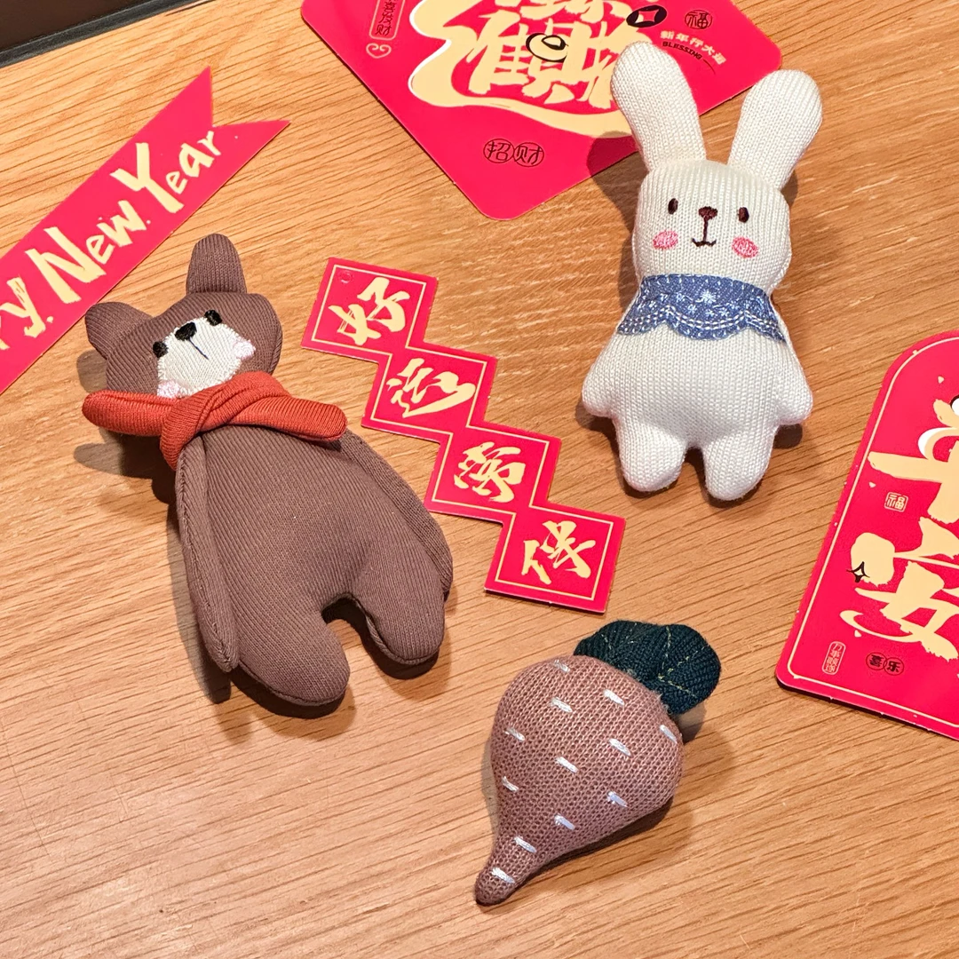 7号系列专属鞋花立体卡通可爱布艺装饰装饰品别针红色平安胸针