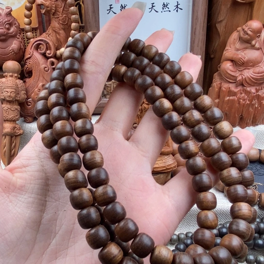 义***安手串/手链檀香木迈索尔，老山檀香，奶香0809虎皮