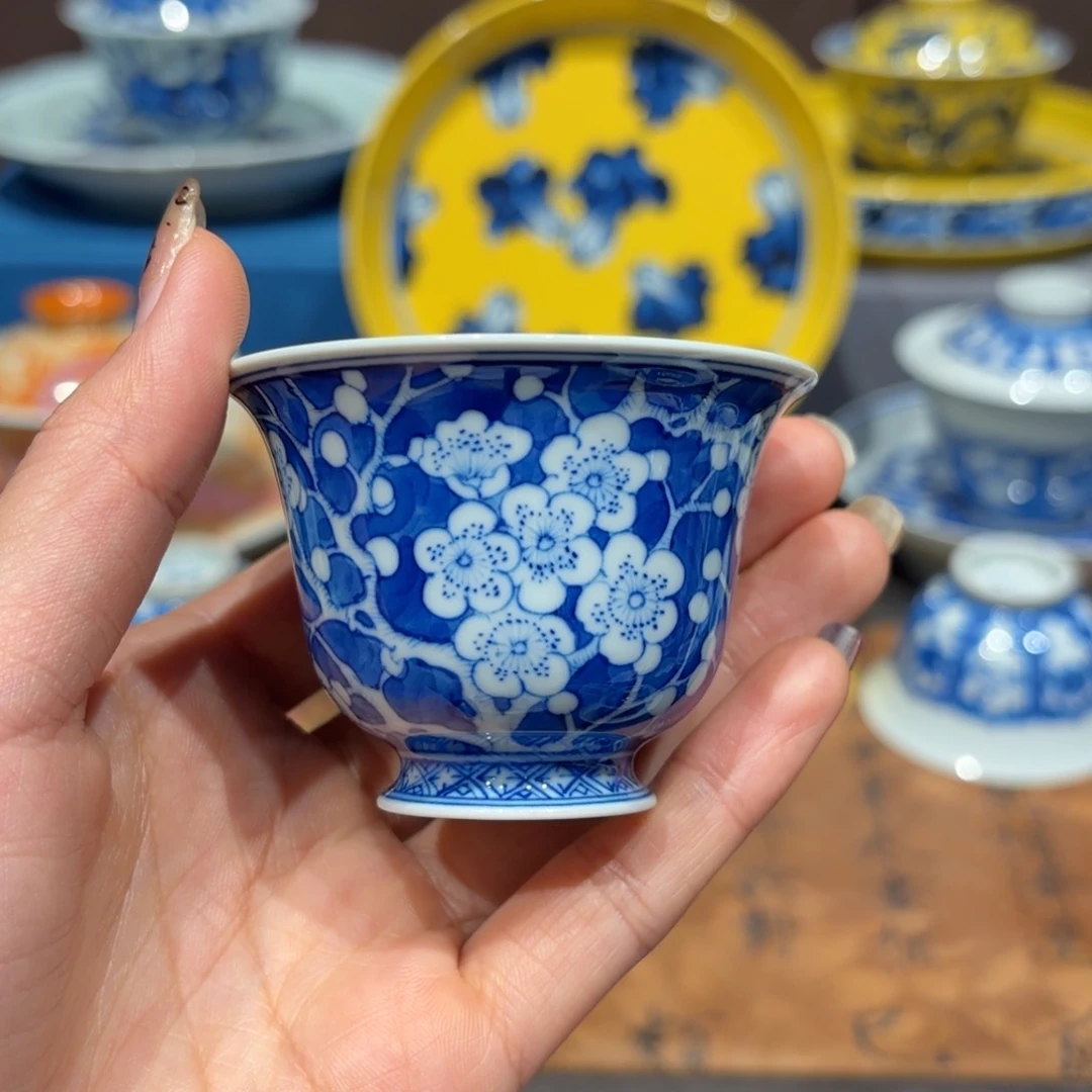 瓷片手工手绘陶瓷茶具