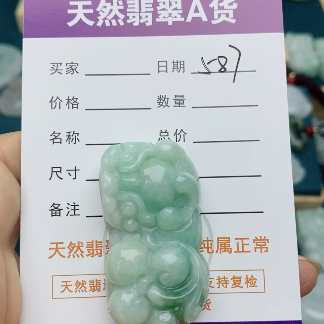 翡翠未镶嵌颈饰貔貅