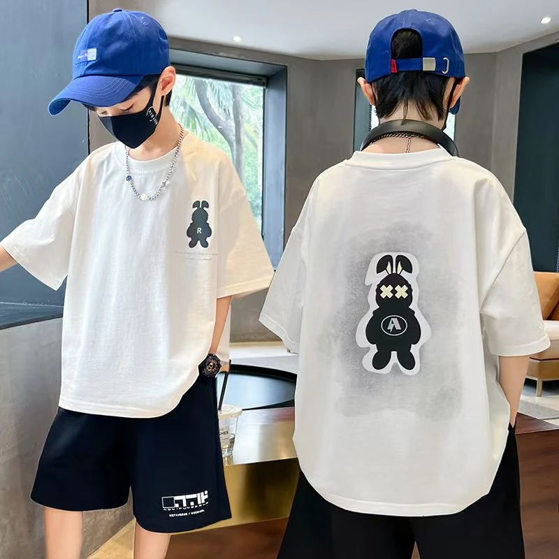 502040《现》优选韩版夏季儿童休闲洋气舒适时尚百搭日常短袖