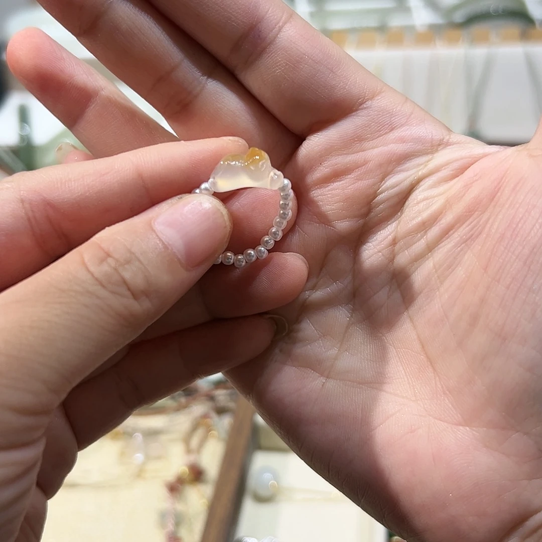 玛瑙/玉髓戒指未镶嵌