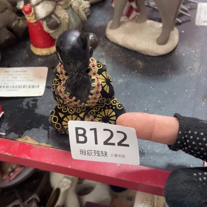 摆件千**妈孤品老货微瑕瓷