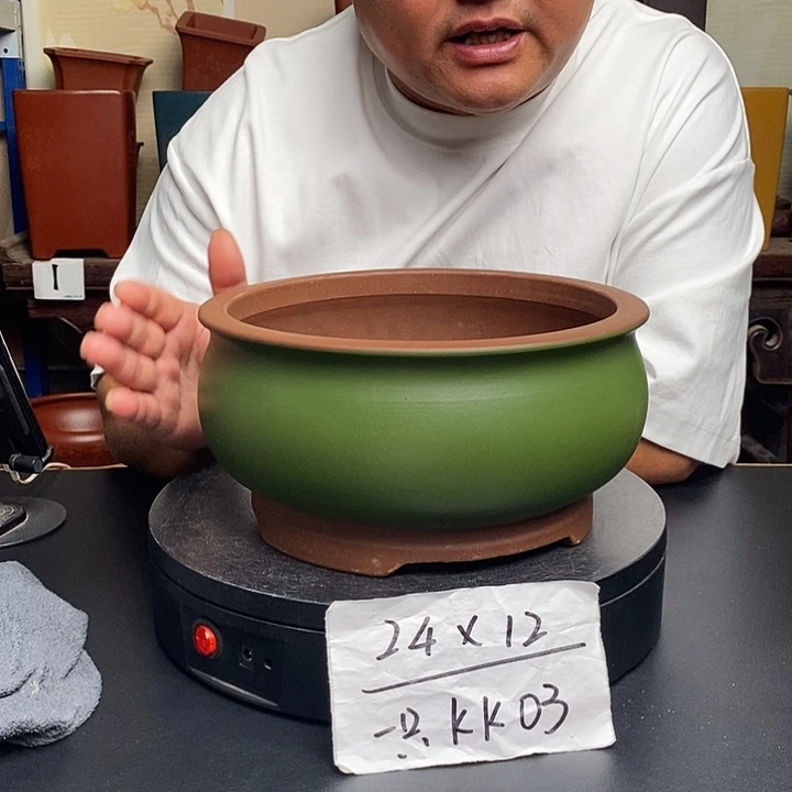 紫砂花盆货号一只KK003