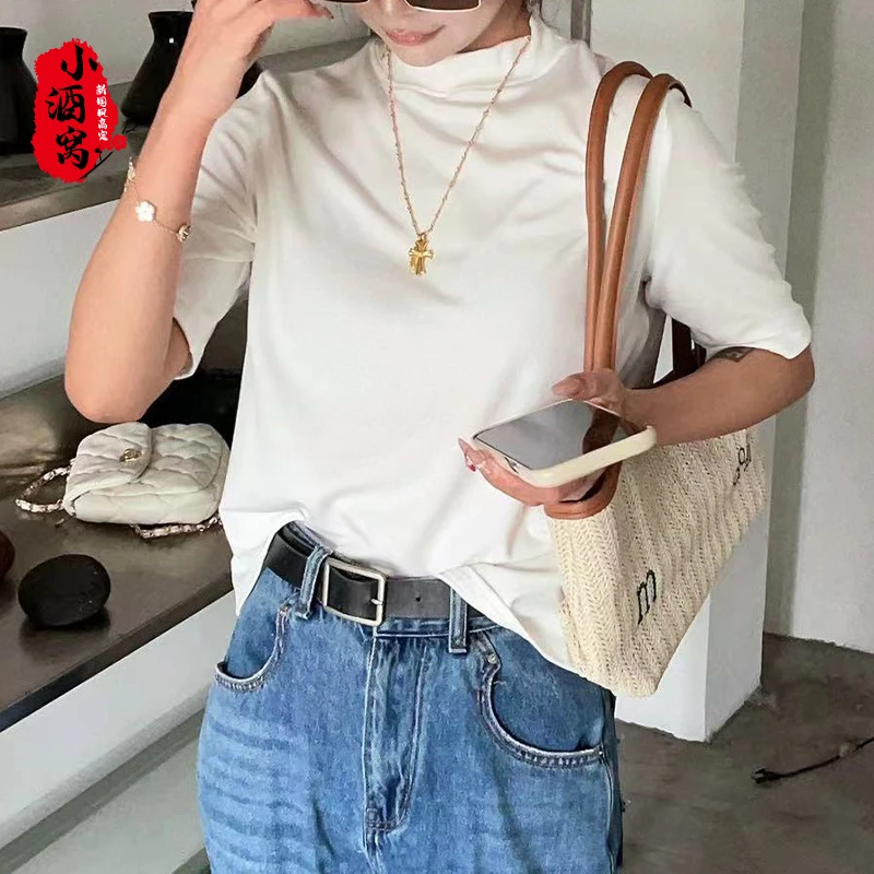 [素素]小酒窝新国风 时尚气质T恤打底衫-270