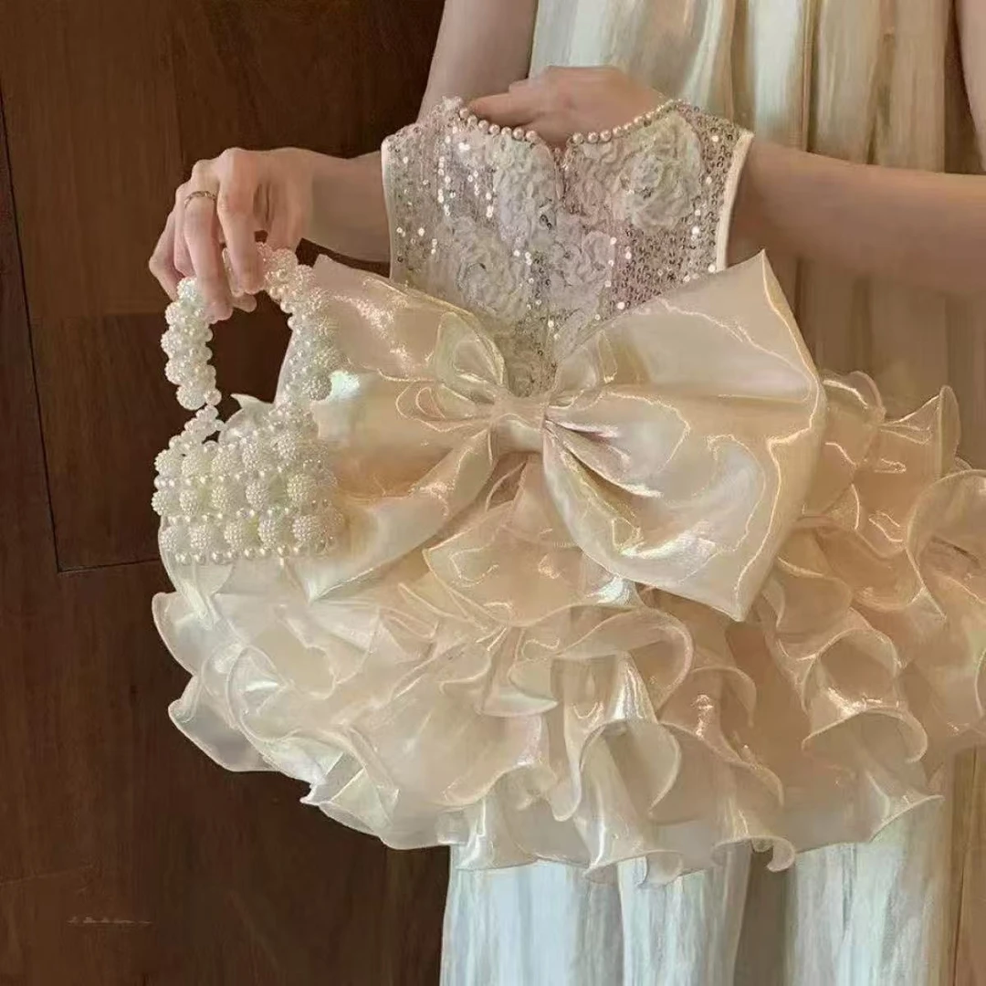 宠物狗狗猫咪裙子比熊泰迪约克夏博美中小型幼犬狗狗衣服公主风