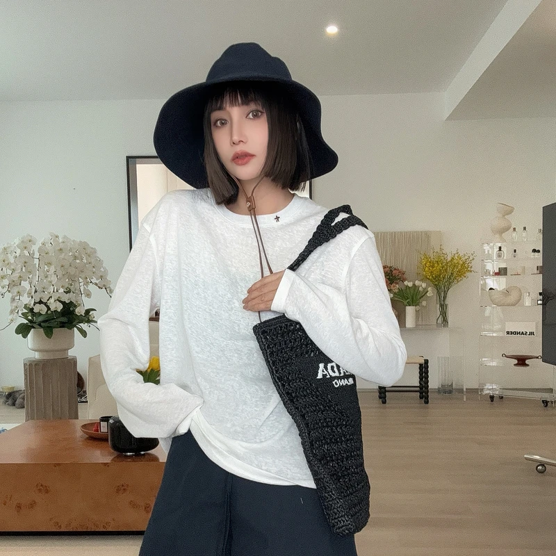 【rarer rarer】25早春两色星星领柔感T恤 2501067