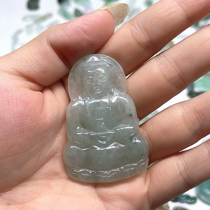 定制翡翠未镶嵌笑**湖翡翠
