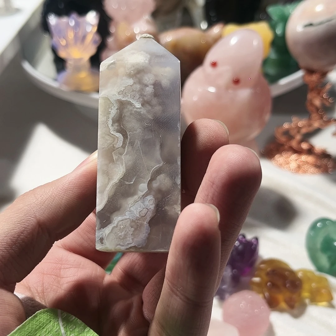 水晶天然水晶微瑕银S925镶嵌