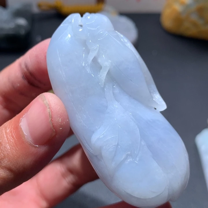 翡翠未镶嵌颈饰保真天然a货翡翠