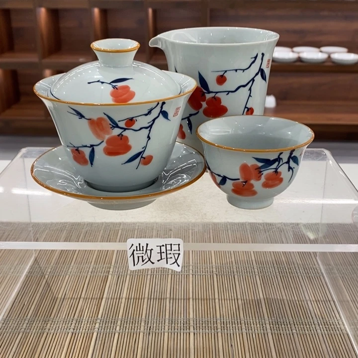 釉下老陶泥手工绘制