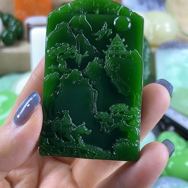 和田玉未镶嵌颈饰