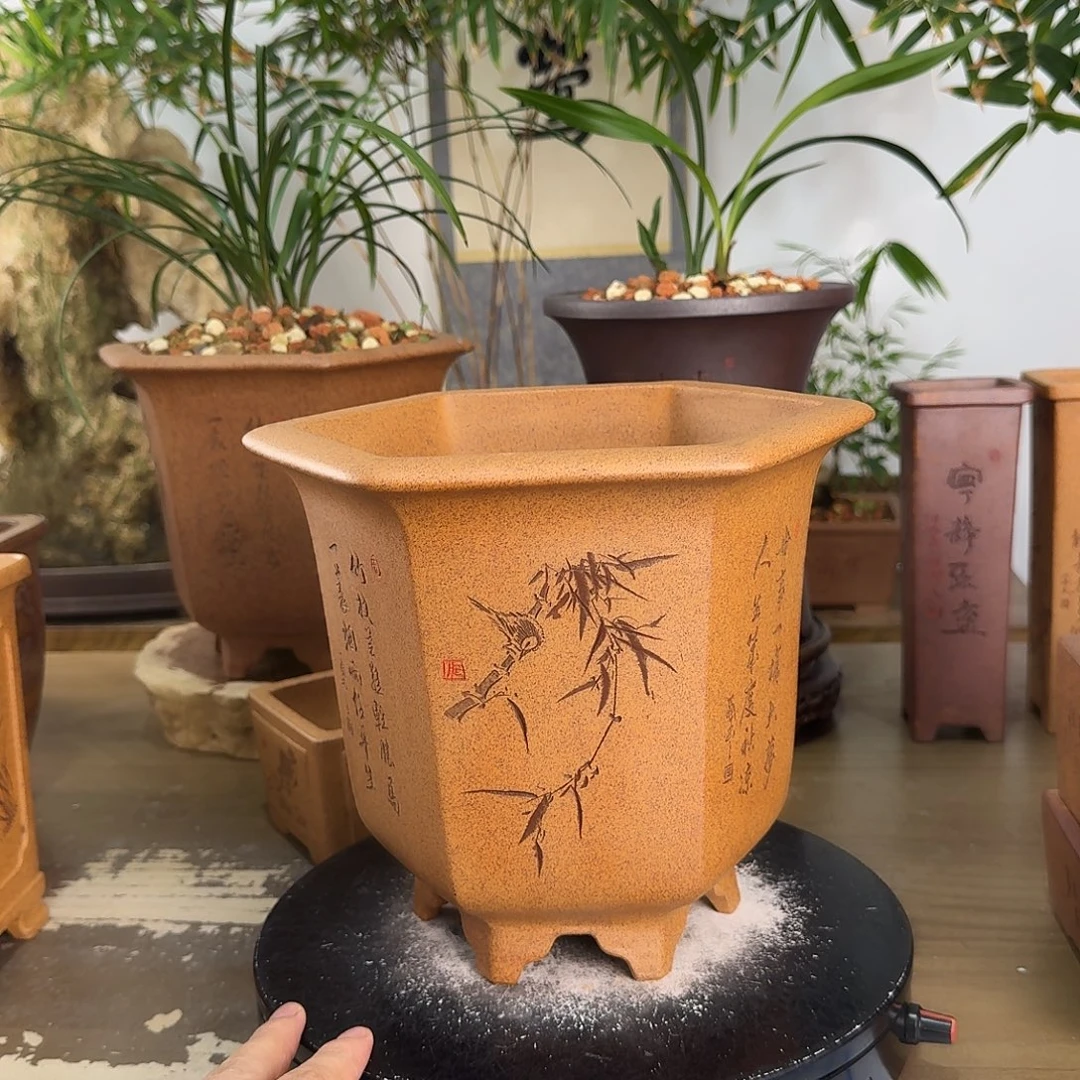 鑫***鑫紫砂花盆紫砂花盆