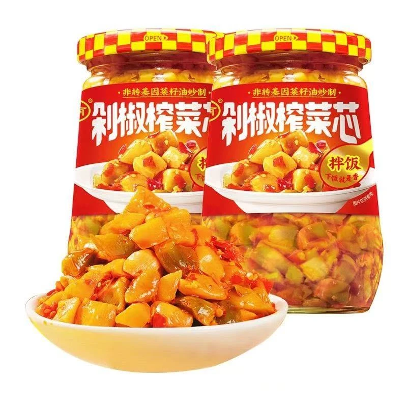 临期【26.3月到期】335g*2瓶装四川特产拌饭酱爽口下饭菜红油榨菜