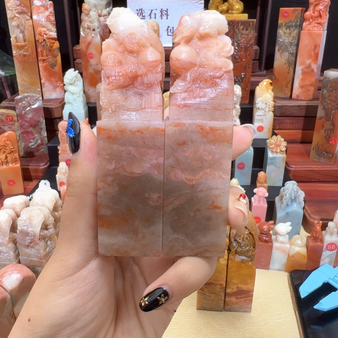 ****昌化石印石手工制作