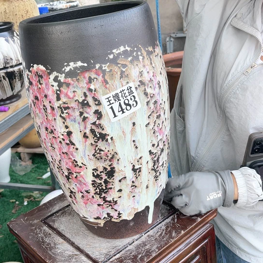 紫砂花盆王嫂花盆直播0530- 1483高38口19