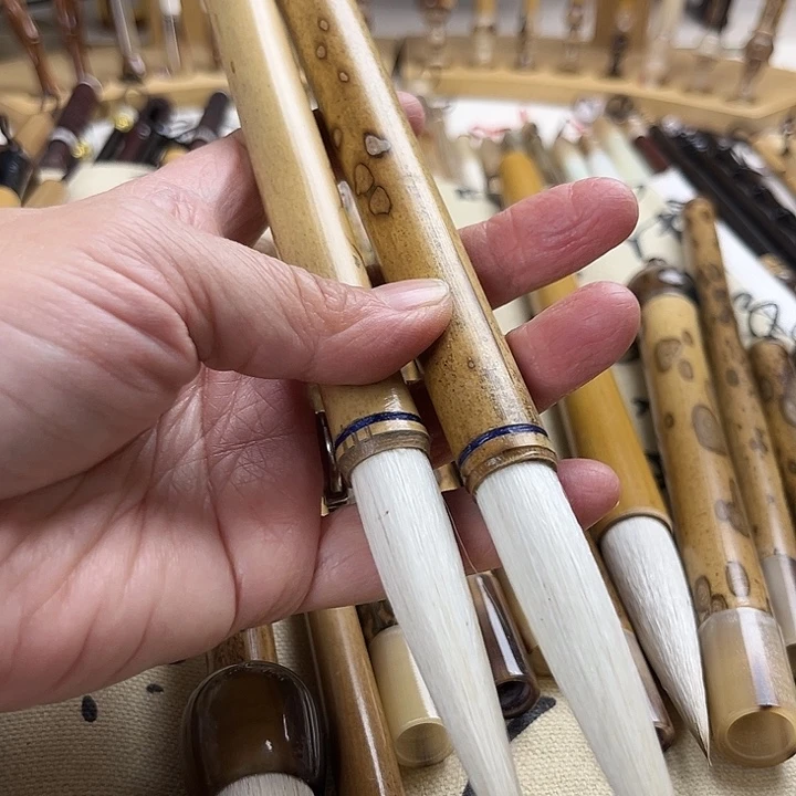 蝴蝶花杆老羊毫1支出锋7.0左右