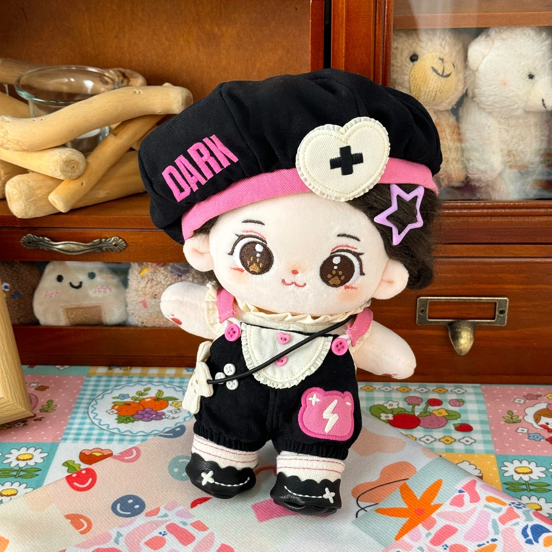 米乐的衣橱 原创20cm无属性娃衣棉花娃娃衣服粉红闪电套装