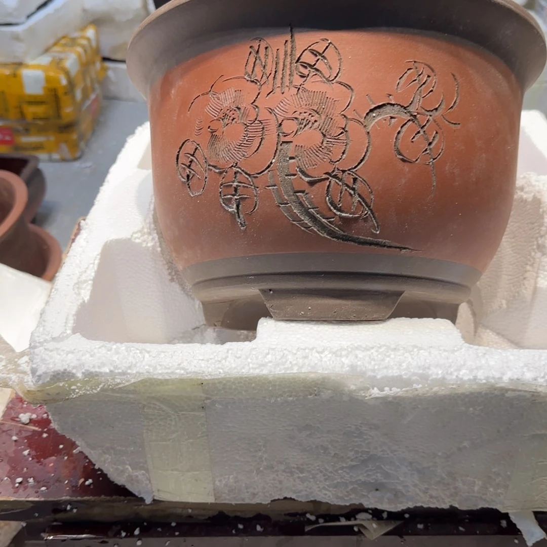 紫砂花盆口径33.21口径